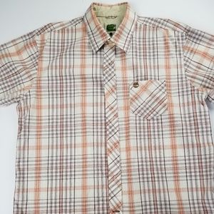 Mens Short Sleeve Timberland Button Down Shirt